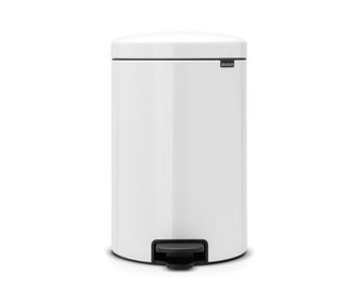 Кош за боклук с капак и педал Brabantia New Icon White 20 L - Vivre