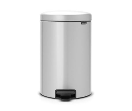 Кош за боклук с капак и педал Brabantia New Icon Grey 20 L - Vivre