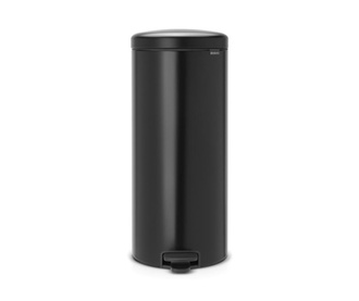 Brabantia New Icon Black Fedeles szemeteskosár pedállal 30 L