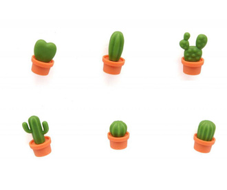 Sada 6 magnetiek Cactus