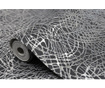 Foil Swirl Black/Silver Tapéta 53x1005 cm