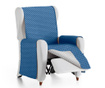 Ватиран калъф за фотьойл Oslo Reverse Blue & Light Grey 55x80x220 cm