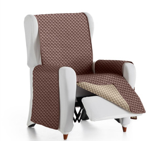 Prošivena navlaka za fotelju Oslo Reverse Brown & Tan 55x80x220 cm