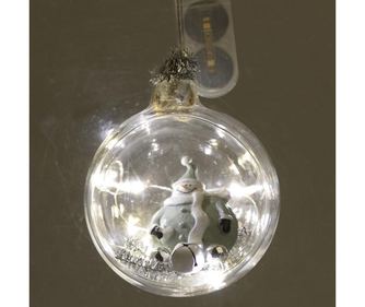 Viseča dekoracija z LED sijalkami Snowman
