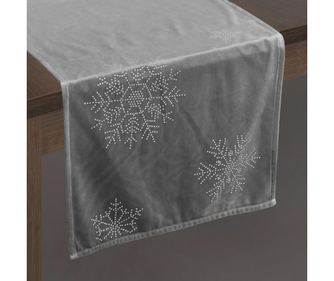 Snowflakes Grey Asztali futó