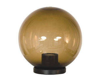 Lampa de exterior Vidik, PVC (policlorura de vinil), maro/negru, 25x25x25 cm