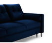 Canapea extensibila 3 locuri Cosmopolitan Design, Nairobi Royal Blue, albastru royal, 210x100x92 cm
