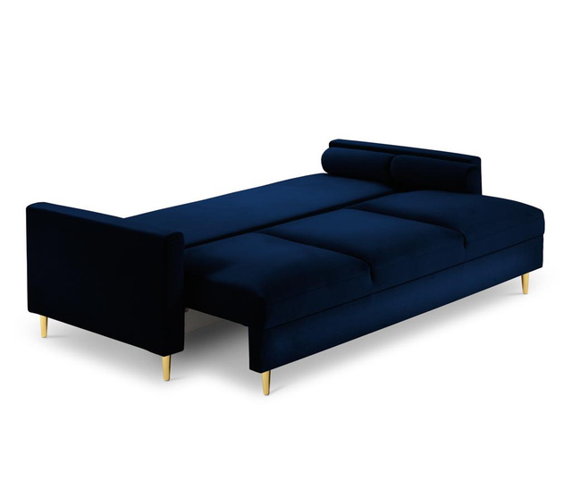 Canapea extensibila 3 locuri Cosmopolitan Design, Tokyo Royal Blue, albastru royal, 210x100x92 cm