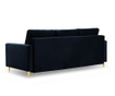 Tokyo Dark Blue Háromszemélyes kihúzható kanapé