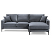 Desna kutna sofa četvorosjed Harmony Dark Grey