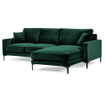 Desna kutna sofa četvorosjed Harmony Bottle Green