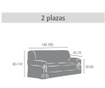 Calma Blue Kétszemélyes kanapé huzat 180x45x50 cm