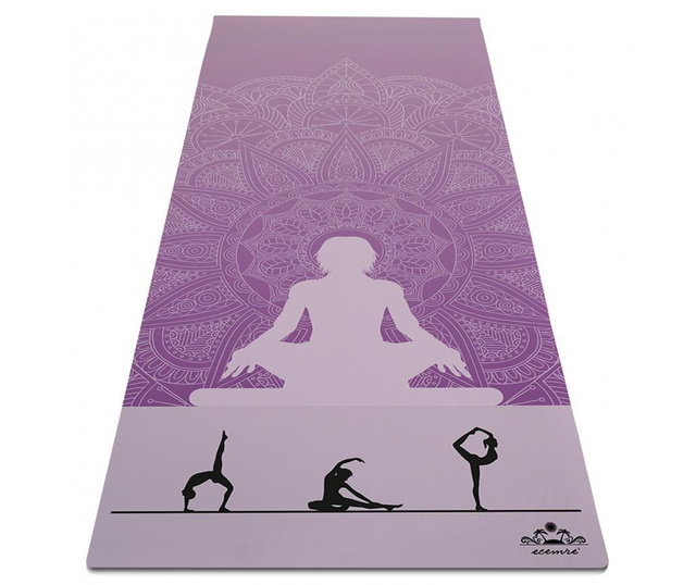 Постелка за йога Silhouette Purple 65x185 см