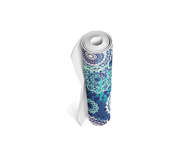 Saltea pentru yoga Mandala Blue 65x185 cm