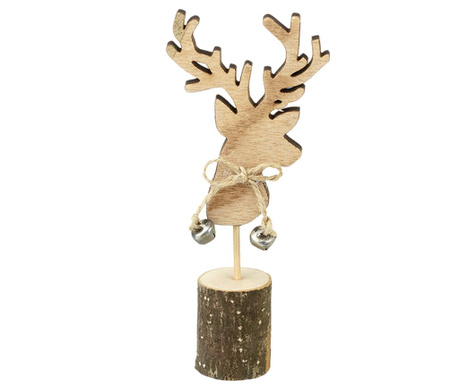 Decoratiune Heaven Sends, Deer Head, lemn, 7x4 cm