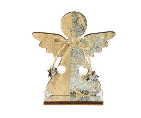 Decoratiune Heaven Sends, Angel Bow, lemn, 9x4 cm