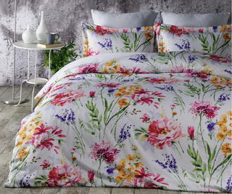 Set posteljina King Satin Supreme Flore