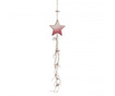 Decoratiune suspendabila Inart, Star, lemn de mesteacan, 11x2x55 cm