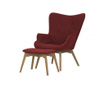 Set fotelja i stolčić za noge Ducon Light Malmo Red