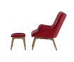 Set fotelja i stolčić za noge Ducon Light Velluto Red