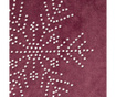 Namizni tekač Snowflakes Purple 40x140 cm