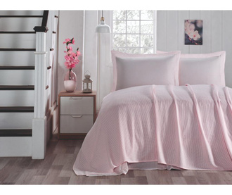 Set posteljina King Pink