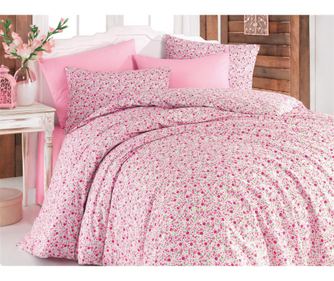 Set posteljina King Ranforce Lily Pink