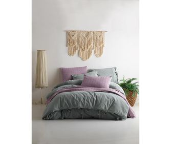 Set Posteljina King Octopus Natural Green