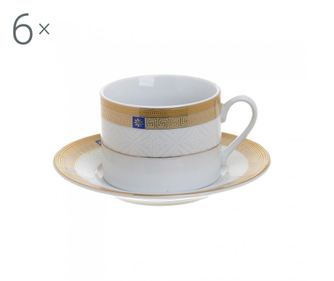 Set 6 šalica i 6 tanjurića za kavu