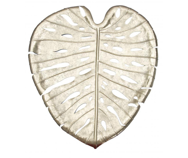 Tava decorativa Mauro Ferretti, Leaf, fier