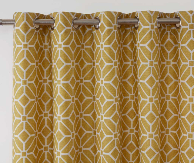 Set 2 draperii Kelso Yellow 117x137 cm