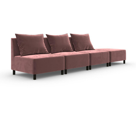 Cristina Pink Négyszemélyes moduláris kanapé