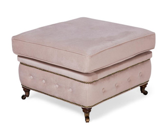 Chesterfield Light Pink Jasmine Velvet Zsámoly