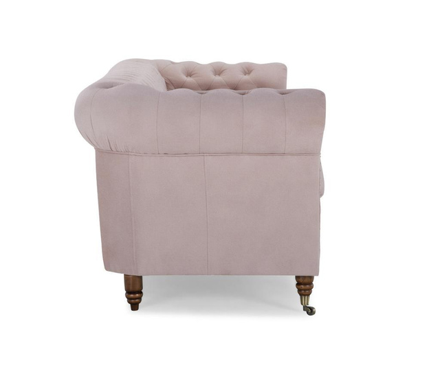 Chesterfield Light Pink Jasmine Velvet Négyszemélyes kanapé