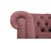 Chesterfield Rust Pink Velvet Fotel