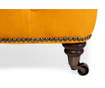 Pručka Chesterfield Yellow Velvet