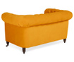 Chesterfield Yellow Velvet Kétszemélyes kanapé