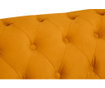 Двуместно канапе Chesterfield Yellow Velvet