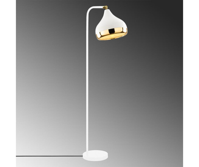 Lampadar Opviq, metal, alb, 30x17x120 cm