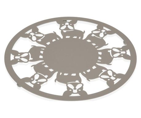 Suport pentru vase fierbinti Versa, metal, 22x22x1 cm
