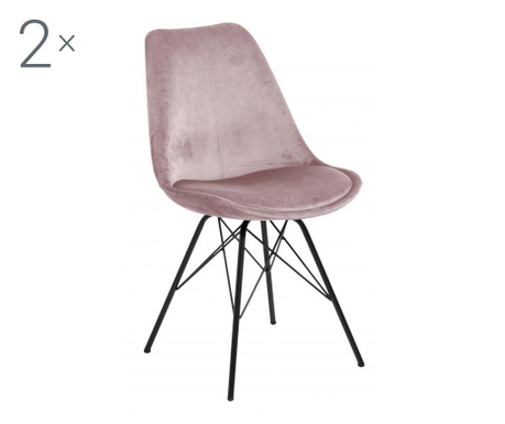 Set 2 blagovaonske stolice Eris Pink
