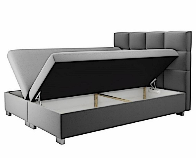 Boxspring postelja s prostorom za shranjevanje Kanada Blue 180x200 cm