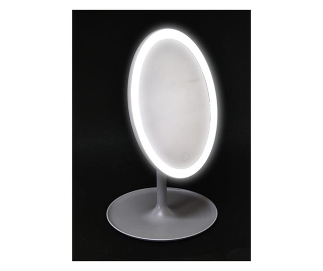 Oglinda cu LED Tendance, sticla, 18x18x32 cm