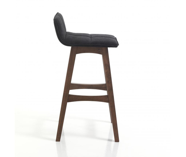 Set 2 scaune de bar Tomasucci, Varm, maro alun inchis, 47x39x84 cm