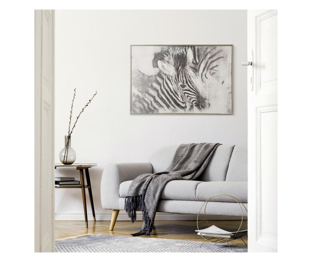 Tablou Eurofirany, Zebra, canvas pictat, 63x93 cm