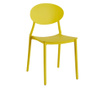 Set 4 scaune Unic Spot, Oval Yellow, galben, 51x41x81 cm