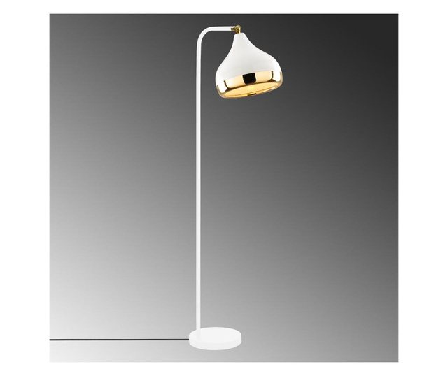 Lampadar Opviq, metal, alb, 30x17x120 cm