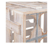 Suport pentru sticle Creaciones Meng, lemn de brad, 43x33x33 cm