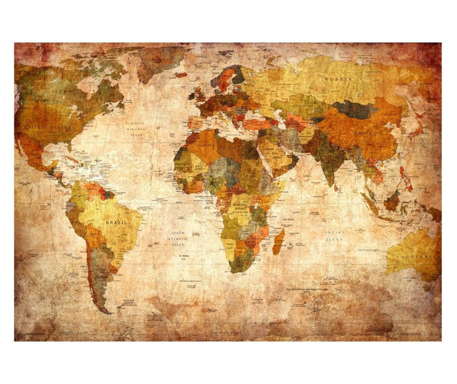 Stenska tapeta Old World Map 105x150 cm