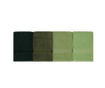 Set 4 prosoape de baie Hobby, Shades Green, bumbac, 70x140 cm, verde